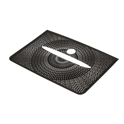 Console Dashboard Horn Cover Trim For Benz Mercedes-GLK 2009-2015 Black Aluminum — 第 1/4 张图片