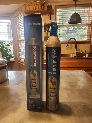 Cilindro de CO2 SodaStream azul 60L AA6061 montaje a tornillo nuevo Foto 1 de 4