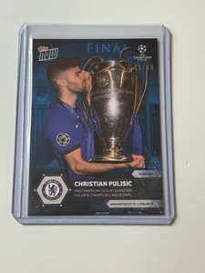Topps Now 2020 UEFA Champions League azul #085 Christian Pulisic 71/99 - Imagen 1 de 2