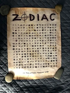 Zodiac Original 24x18.5 Promotional Movie Poster - Picture 1 of 1