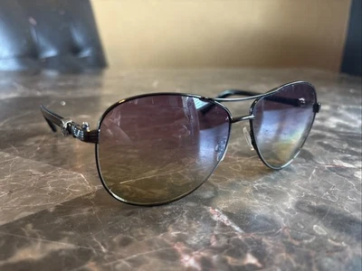 Gafas de sol de aviador con marco negro DG8022 lentes degradadas púrpuras de diseñador Foto 1 de 4