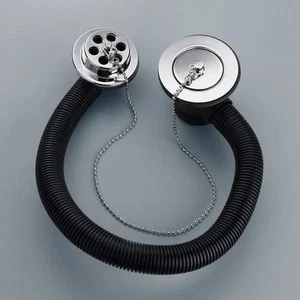 iflo 1 1/2 Zoll Badewannenablauf mit Stopfen - Chrom - Bild 1 von 1