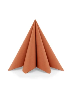 Serviette Terrakotta aus Linclass® Airlaid 40 x 40 cm, 50 Stück - Bild 1 von 7
