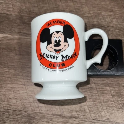 Taza de café vintage miembro del club Mickey Mouse taza de té Walt Disney Productions Foto 1 de 4