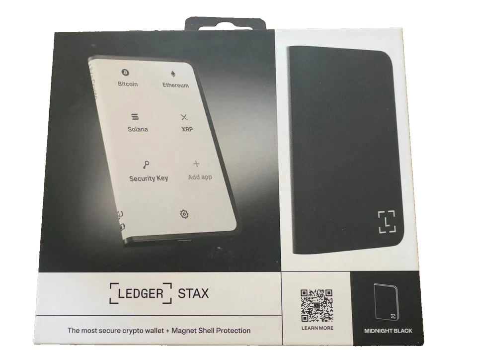 Cartera de hardware criptográfico Stax de libro mayor sellada + llave de recuperación de libro mayor, STAX-RK-ENFRES Foto 1 de 1