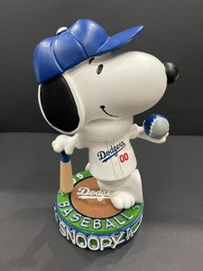 NEW FOCO L/E Peanuts Snoopy Los Angeles Dodgers Big Heads Bobblehead /125 - Picture 1 of 10