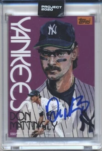 DON MATTINGLY Topps Project 2020 by JACOB ROCHESTER #306 Autograph Auto - Picture 1 of 2