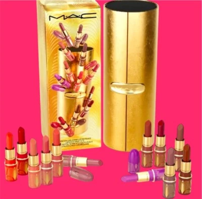 MAC Golden Girls 12 Mini Lustreglass Lipstick Set (Limited Edition) SALE! - Image 1 of 3