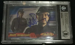 MICHAEL PENNINGTON "MOFF JERJERROD" TOPPS CARD STAR WARS SIGNED AUTO BECKETT BAS - Picture 1 of 2