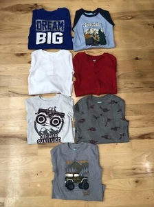 Lot Of 7 Garanimals Boys Long Sleeve Sweat Shirts Size 5T - Picture 1 of 5
