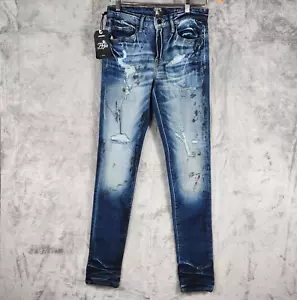PRPS Jeans Mens 29x32 Cayenne Super Skinny Fit Men's Stretch Jeans Blue $228 - Picture 1 of 15