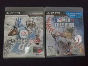 MLB The Show 11 & Madden 13 Playstation 3 Bundle - Picture 1 of 3