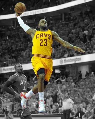Cleveland Cavaliers LEBRON JAMES Glossy 8x10 Photo Spotlight Basketball Poster Cover