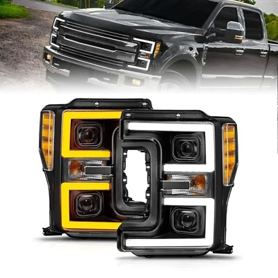 FAROS DELANTEROS FULL LED SWITCHBACK FORD F-250 F-350 F-450 SUPER DUTY 17-19 Foto 1 de 4