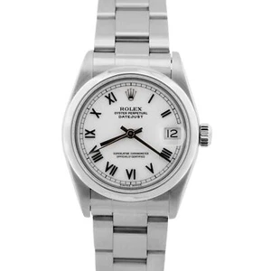 MINT Rolex DateJust 31mm White Oyster Stainless Steel Midsize Watch 68240 - Picture 1 of 8