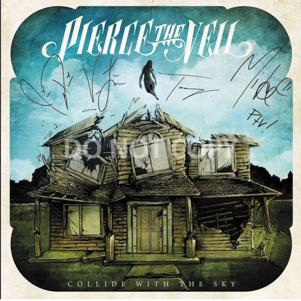Pierce The Veil Collide With The Sky 12 x12 REPRINT signed album cover poster RP - Image 1 of 1