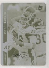 2021 Upper Deck CFL Printing Plate Yellow 1/1 Isaac Harker #151 l5j