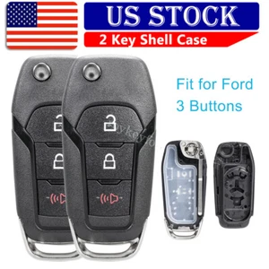 2 For 2015 2016 2017 2018 2019 2020 Ford F-150 F-250 F-350 Remote Key Shell Case - Picture 1 of 9