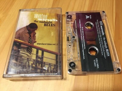 Wynton Marsalis Standard Time Vol. 5 The Midnight Blues Cassette Tape Jazz (90s) - Image 1 of 3