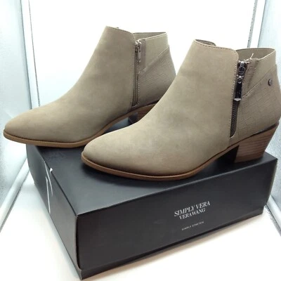 Simply Vera Wang Simply Stretch Danna ~ Botines Mujer Color Arena Talla 10 AMPLIOS Foto 1 de 4