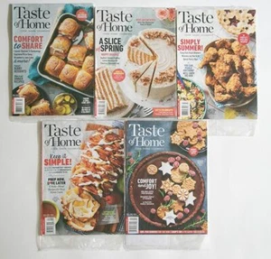 TASTE OF HOME MAGAZINES LOT 5 ISSUES 2022 RECIPES COOKING FOOD HOLIDAYS NEW SEAL - Imagen 1 de 1