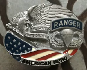 AMERICAN HERO RANGER ARMY AIRBORNE GÜRTELSCHNALLE NEU CA. 2 5/8" x 2" - Bild 1 von 2
