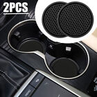 2x Car Cup Holder Anti Slip Insert Coasters Pads Mats Interior Accessories Black