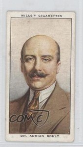 1934 Wills Radio Celebrities Series 1 Tobacco Dr Adrian Boult #11 0a1