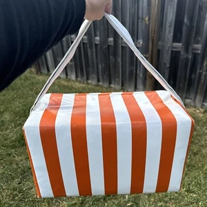 What-A-Burger Style Tupperware Picnic Cooler Tote Insulated Carry Bag Vtg 1970's - Picture 1 of 15