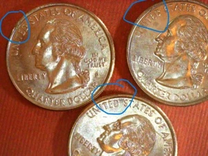 1999-P New Jersey Quarter Rim Error (3 Ea) - Picture 1 of 4