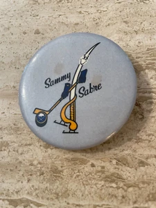 Buffalo Sabres "Sammy Sabre" 2 1/4" Pinback Button - NHL Hockey - EX-MT - Picture 1 of 2