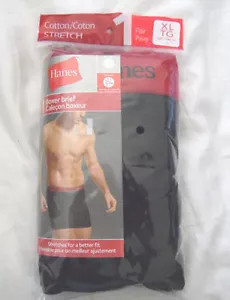 Hanes Mens Boxer Briefs Black-Red Size S ,XL 1- Single Pair classic logo NIP - Picture 1 of 1