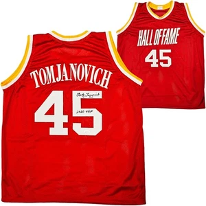 Houston Rockets Rudy Tomjanovich Autographed Signed Red Jersey "2020 HOF" JSA - Picture 1 of 8