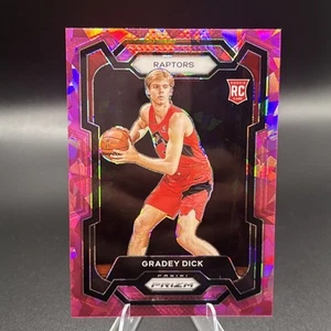 Gradey Dick #134 Pink Ice Prizm 2023-24 Panini Prizm Basketball Toronto Raptors - Picture 1 of 2