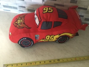 LARGE ORIGINAL SOFT PLUSH DISNEY CARS 18 INCHPILLOW FIGURE OF LIGHTNING  MCQUEEN - Picture 1 of 16