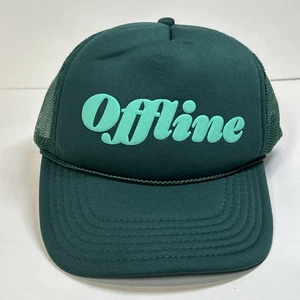Offline Trucker Hat Cap Snap Back Mesh Back Y2K Style Net Hat - Picture 1 of 8