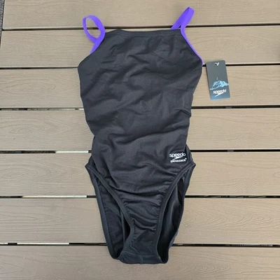 Traje de baño Speedo ProLT 1 pieza púrpura/negro talla 28 nuevo  Foto 1 de 3