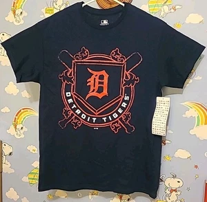 Detroit Tigers Shirt Size Medium MLB Genuine Merchandise New With Tags Navy Blue - Picture 1 of 8