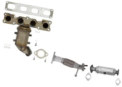 Upper & Low Catalytic Converter Engine Flex Pipe For Kia Optima 2009-2010 2.4L Foto 1 de 4