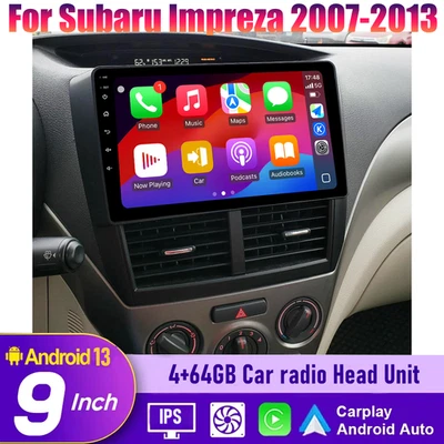 Apple Carplay Android Auto Car Radio Head Unit Kit For Subaru Impreza 2007-2013 - Изображение 1 из 4