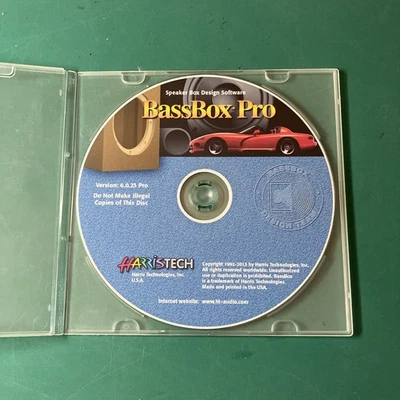 BassBox Pro Software, Version 6.0.23 Pro CD-ROM. Disc Only. USA. VERY GOOD. - Image 1 of 4