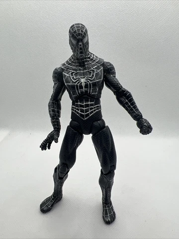 Marvel Legends Spider-Man 3 Movie BLACK SUIT SYMBIOTE 6" (Sandman BAF Wave) 2007 Cover