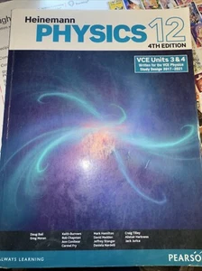 Heinemann Physics 12 Text Book 4th Edition VCE Units 3 & 4 Pearson - Picture 1 of 3