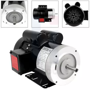 Motor eléctrico de uso general de 5 hp 3450 rpm eje monofásico 208-230 V 5/8 - Imagen 1 de 12