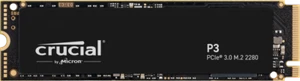 Crucial P3 4 TB internal M.2 2280 PCIe 3.0 NVMe CT4000P3SSD8 internal SSD - Photo 1/1