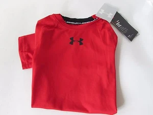 Under Armour Heatgear UPF 30 Short Sleeve STRETCH Shirt Toddlers Boys size XS, S - Picture 1 of 30