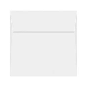 6 1/2 x 6 1/2 sobres cuadrados, solapa de goma, tejido blanco 28w (105gsm), 25 por paquete - Imagen 1 de 1