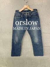 Orslow Selvedge Denim Pants Jeans 100% Cotton Red Ear Men's 1 From Japan USED