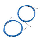 2X Blue 18Ft Boat Throttle Control Cable Fit For Yamaha Motor Outboard Etc