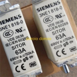 1PC NEW Siemens 3NE1818-0 fuse 63A 690V - Bild 1 von 3